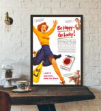 poster be happy go lucky vintage 2