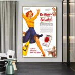 poster be happy go lucky vintage 2