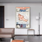 poster vintage della bellissima isola