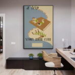 poster biblioteca vintage