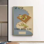 poster biblioteca vintage