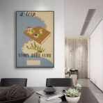 poster biblioteca vintage