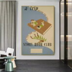 poster biblioteca vintage