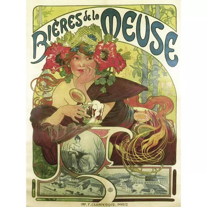 poster della birra vintage della mosa poster della birra vintage della mosa