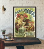 poster della birra vintage della mosa