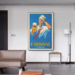 manifesto vintage della birra francese