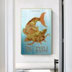 poster pesci grandi vintage