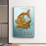 poster pesci grandi vintage