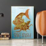 poster pesci grandi vintage