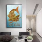 poster pesci grandi vintage