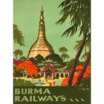poster vintage birmania