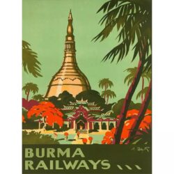 poster vintage birmania