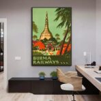 poster vintage birmania