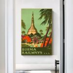 poster vintage birmania