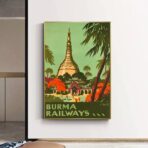 poster vintage birmania