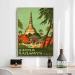 poster vintage birmania