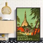 poster vintage birmania