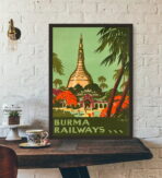 poster vintage birmania