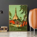 poster vintage birmania