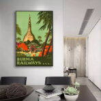 poster vintage birmania