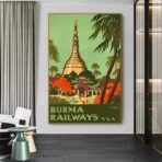 poster vintage birmania