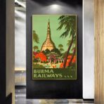 poster vintage birmania
