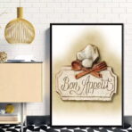 poster vintage buon appetito