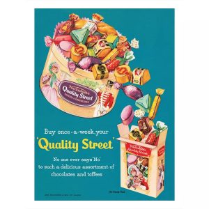 poster di caramelle vintage