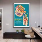 poster di caramelle vintage