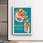 poster di caramelle vintage