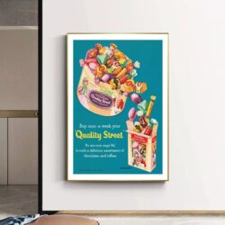 poster di caramelle vintage
