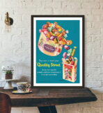 poster di caramelle vintage