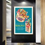 poster di caramelle vintage