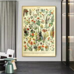 poster botanico vintage
