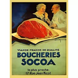 poster macelleria vintage