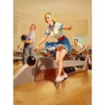 poster vintage di bowling