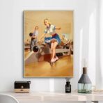 poster vintage di bowling