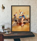 poster vintage di bowling