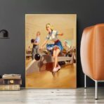 poster vintage di bowling