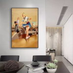 poster vintage di bowling