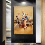 poster vintage di bowling