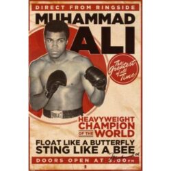 poster di boxe mohamed ali