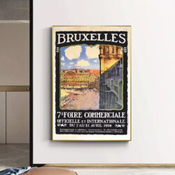 poster vintage di bruxelles