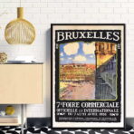 poster vintage di bruxelles
