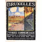 poster vintage di bruxelles