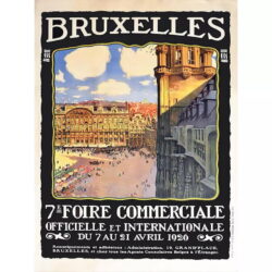 poster vintage di bruxelles