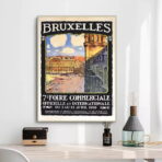 poster vintage di bruxelles