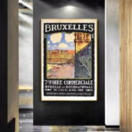 poster vintage di bruxelles