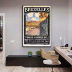 poster vintage di bruxelles