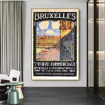 poster vintage di bruxelles